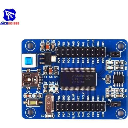 Diymore EZ-USB FX2LP CY7C68013A Mini USB Core Board Development Board USB Logic Analyzer with I2C Serial SPI Interface Module
