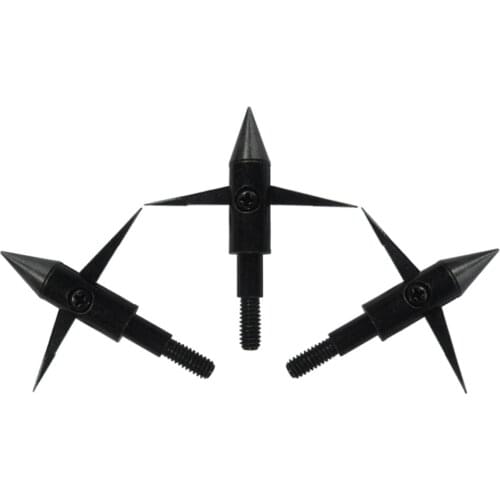 3Pcs Hunting Fish Broadheads 120Gr Points Bowfishing ArrowHead Expandable Blade