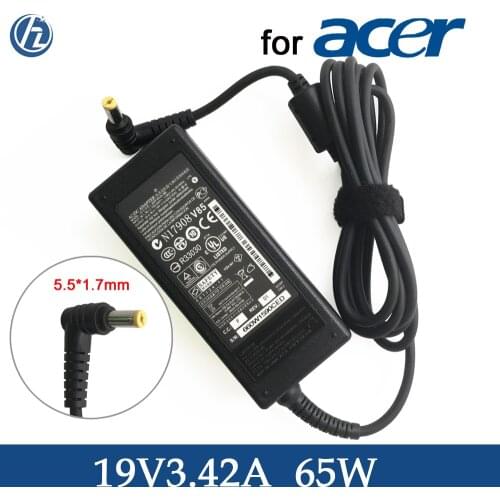 Genuine Laptop Charger 19V 3.42A 65W AC Adapter For Acer Aspire V3 V5 V7 S3 E1 R3 R7 M5 E1 3750 5253 5742G 7741G Power Supply