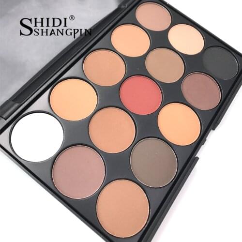 15 Colors Eyeshadow Palettes Gorgeous Silky Powder Professional Nature Makeup Palette Smoky Warm Matte Shining Eye Shadow E01