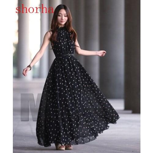 Chiffon Maternity Dresses Long Bohemian Party Evening Clothes For Pregnant Pregnancy Photography Props Photo Shoot Dress New Dot