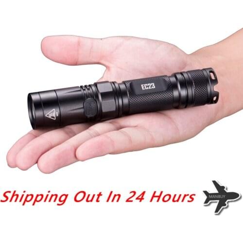 Sale NITECORE 1800LM EC23 CREE XHP35 HD E2 LED Flashlight Outdoor Camping Hunting Waterproof Torch Without Battery Free Shipping