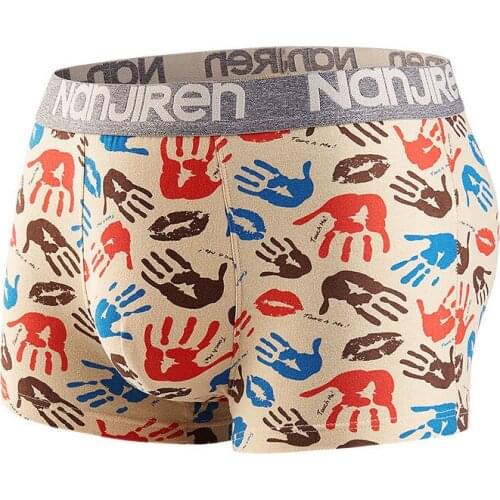 2021 Boxer Men Underwear Cotton Man Boxers Short Breathable Printed Panties Flexible Boxershorts Sexy Comfortable Underpants