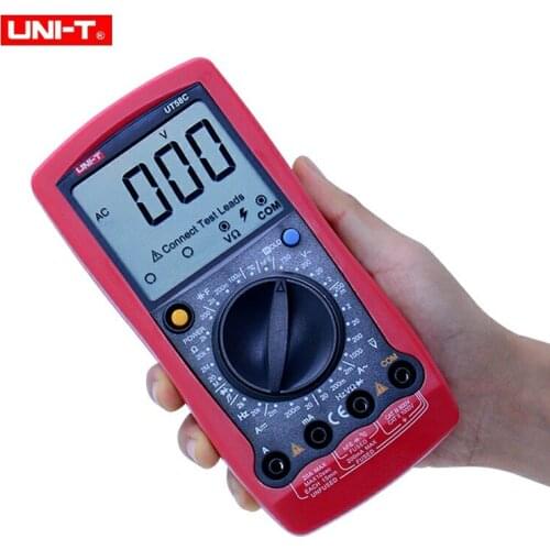UNI-T UT58C Digital Multimeters AC/DC Voltmeter Ammeter Temperature Capacitance Frequency Tester Mulimetro