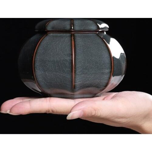 Airtight Chinese Tea Box Ceramic Portable Mini Teaware Container Tea Box Prevent Moisture Jars Caja Para Te Tea Caddies ED50TB