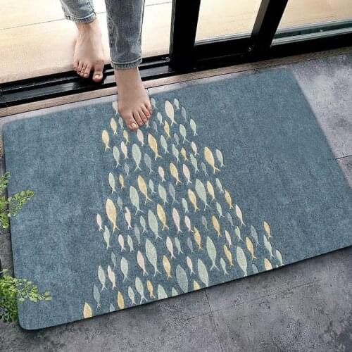 Home Entrance Door Mat Absorbent Floor Mats Home Entrance Door Non-slip Simple Modern Hall Carpet