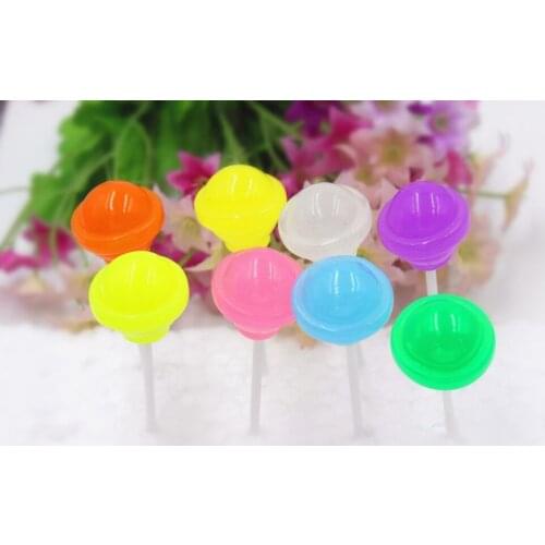10pcs/lot flat back resin planar lollipop DIY resin cabochons accessories about21*21mm