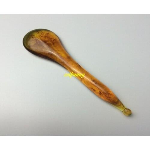 100pcs/lot Fast shipping Beeswax poking rod Beauty massage stick Wand Eye Massager Resin facial massage wand