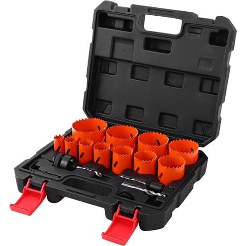17pcs 19-64mm Hole Saw Cutter Set Wood Metal Drilling Tools Hole Core Cutter Hole Saw Drill For Cutting Wood Aluminum Brass New