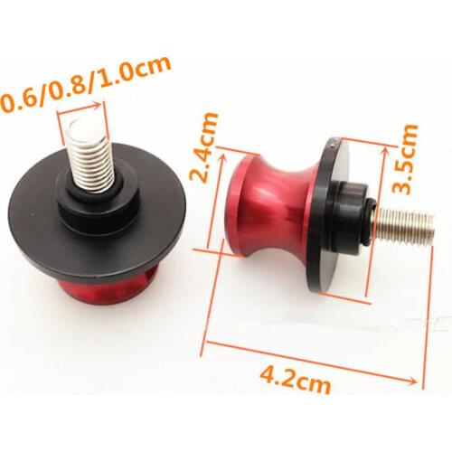2pcs/lot 6mm 8mm 10mm swing arm Spools Sliders motorcycle accessories parts Swingarm Spool Sliders