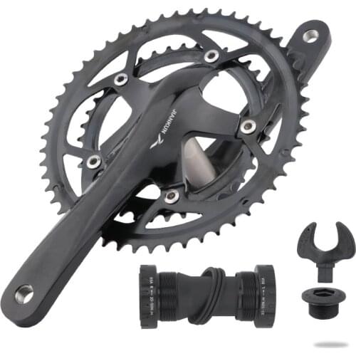 20/22 Speed Folding Bike Crank 39-53T Iamok Chain Ring Road Bike Crank Set JIANKUN Road Bike Crank 130BCD Hollow Double Disc