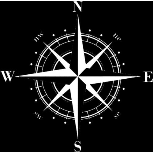 Car Sticker for Decoration Motorcycle Decal Funny 3D Reflective Vinyl Auto Navigation Compass Style Car Stickers Accessories