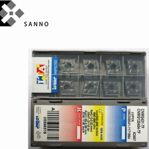 Free shipping! 50pcs/lots CNMG120404-TF IC907 / CNMG120408-TF IC907 cnc carbide turning inserts lathe tools turning blade tips