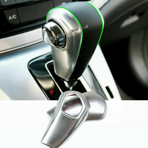 ABS chrome Central gearshift Head Knob Auto Handle Stick cover trim for 2012 2013 2014 2015 2016 HONDA CRV