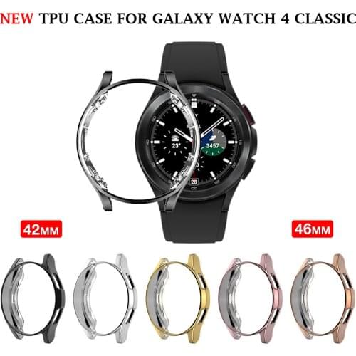 Tpu Case for Samsung Galaxy Watch 4 Classic 46mm 42mm Tpu Full Protector Watch Cover Bumper Case for Galaxy Watch 4 46mm 42mm