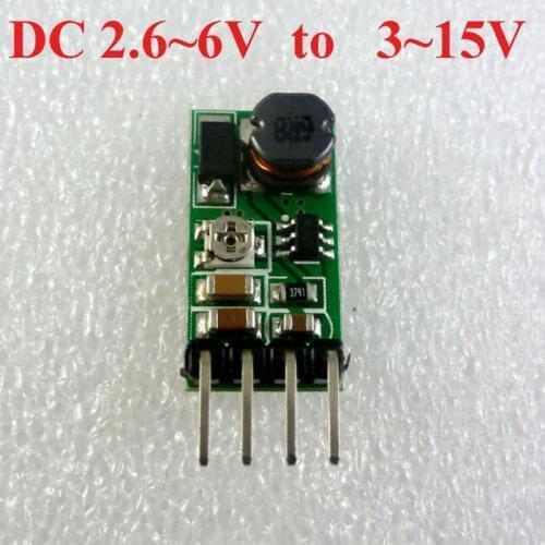 Dd06ajsa 2.6-6v To 3-15v Dc Dc Boost Adjustable Output Converter Voltage Regulator Module