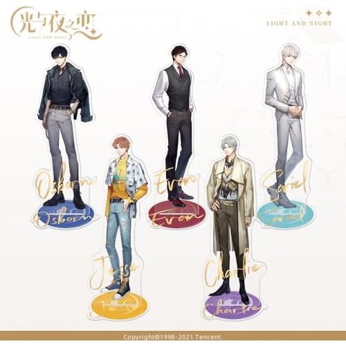 Game Light and Night Osborn Sariel Charlie Official Acrylic Stand Figure Toy Display Cosplay Anime Fan Gift C