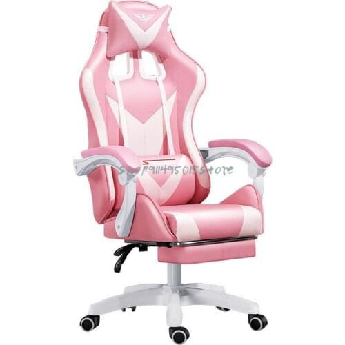Live Anchor Seat Computer Chair Gaming Chair Pink Girl Bedroom Girl Cute Swivel Chair Home Office