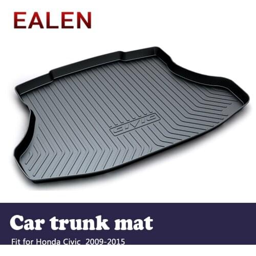EALEN For Honda Civic 2009 2010 2011 2012 2013 2014 2015 Boot Liner Tray Anti-slip mat Accessories 1Set Car Cargo rear trunk mat