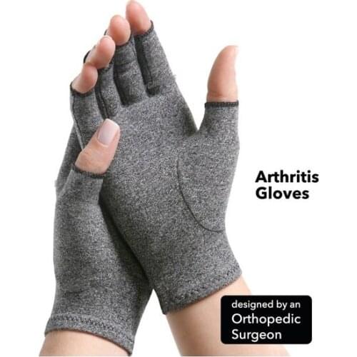 MTB Cycling Gloves Compression Bicycle Gloves Half Finger Rheumatoid Relax Gloves Women Summer Finger Pain Relief Wrist Support