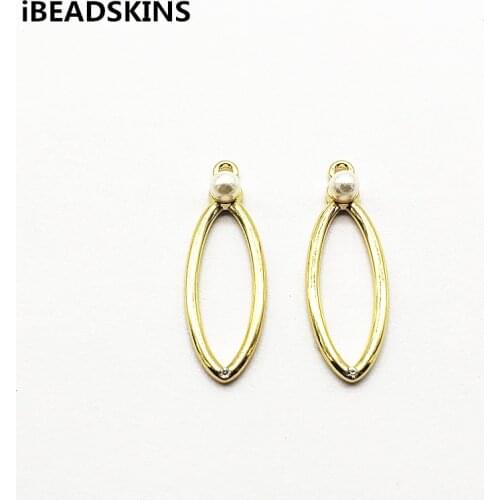 New arrival! 35x12mm 100pcs Zinc Alloy Oval Shape charm for Jewelry Findings/Earrings DIY parts,Jewelry Findings & Components