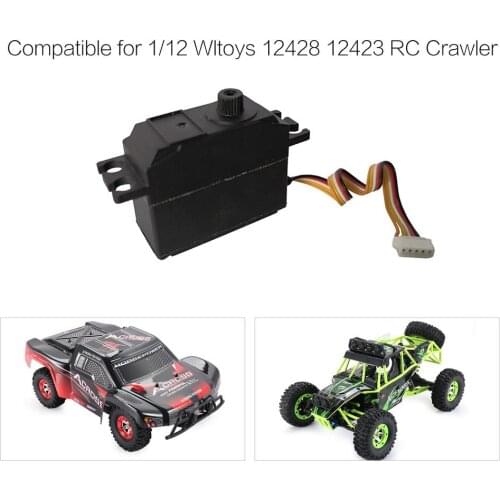 25g Plastic Gear Servo 4.8-6V for 1/12 Wltoys 12428 12423 RC Car Toy Truck Model Steering Part Accessories