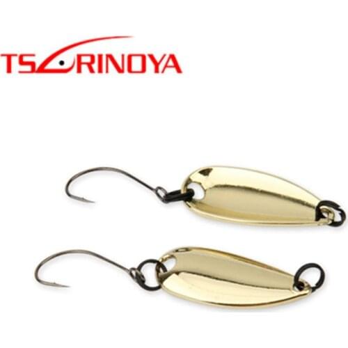 TSURINOYA 2Pcs/Lot 43mm 1.6g Lure Metal Spoon Fishing Lures Pesca Peche Feeder Carp Fishing Boat Kit Isca Artificial Fish Baits