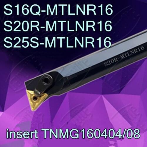 S16Q-MTLNR16 S20R-MTLNR16 S25S-MTLNR16 insert TNMG160404/08 CNC Inner hole turning tool bar Free shipping