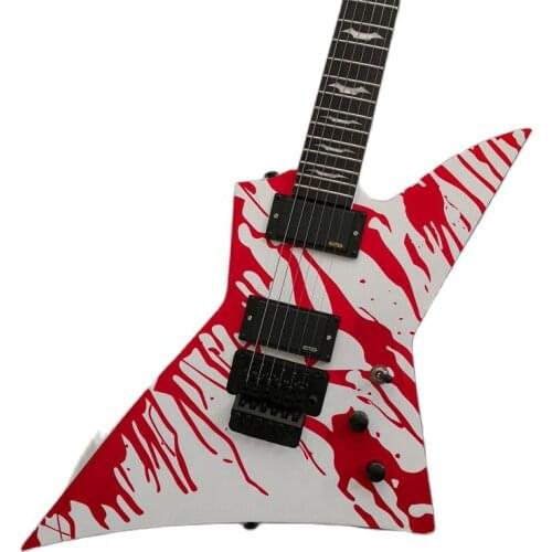 Strange shape 6 string electric guitar, handmade, custom professionally played guitar