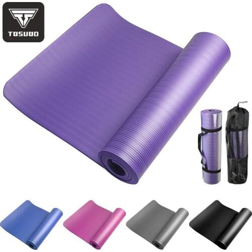 TOSUOD Thick Yoga Mats 1830*610*10 Non-slip breathe elastic indoor Exercise Fitness Gym equipment Thick EVA Foam Gymnastics Mats
