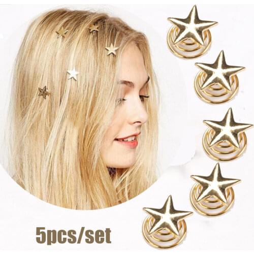 5pcs Romantic Beautiful Star Headdress Hair Combs Wedding Bridal Bridesmaid Hair Claws Pins Ornaments Headwear Accessories