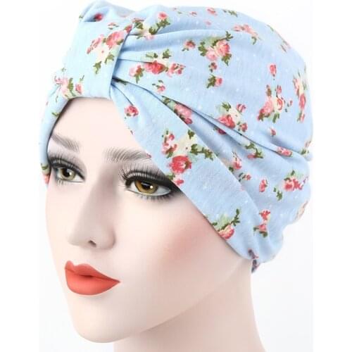Women Muslim headwear Hats For Ladies Hair Wrap Beanie Hat Turban Head Wrap Cap Chemo Scarves