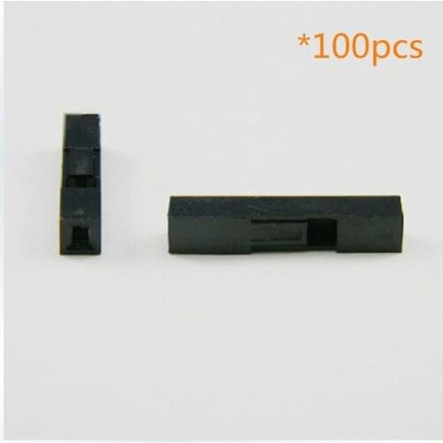 100pcs 1P Dupont Jumper Wire Cable Housing Female Pin Connector 2.54mm Pitch