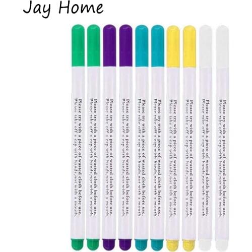 50Pcs Disappearing Ink Fabric Marker Pen Cross Stitch Water Erasable Pen Sewing Kits for Sewing Mark DIY Tailoring Accessories