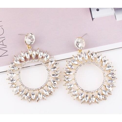 2021 New Fashion Big Acrylic Sun Style Earrings For Women Gifts