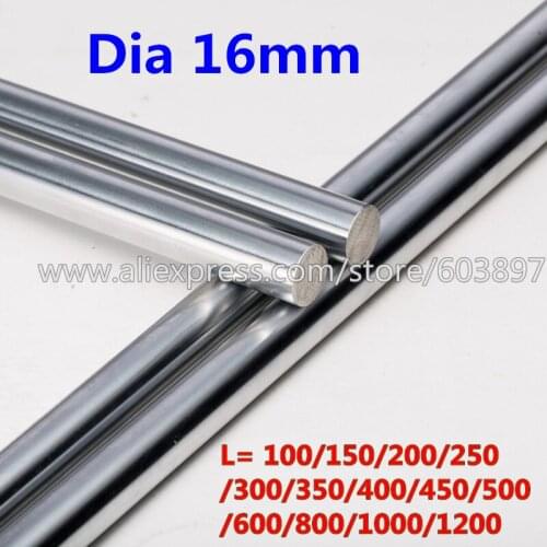4pcs 3D printer rod WCS 16mm linear axes L 550/600mm chrome plated linear motion rail round Cylinder CNC parts SFC16