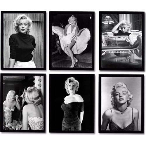 5D Diy Diamond Painting Movie Star Figure Painting Marilyn Monroe Poster Square/Round Rhinestone Embroidery Wall Art Home Decor