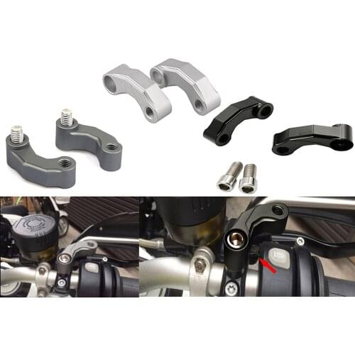 CNC Aluminum Motorcycle Mirror Riser Extension Bracket Adapter For BMW R1200Gs Lc/Adv 2013-2018 R Ninet/R1200R Premium