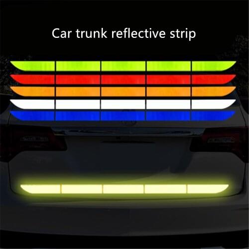 Car Body Trunk Exterior Reflective sticker for SEAT Altea Toledo MK1 MK2 Ibiza Cupra Leon Cupra For Skoda Fabia Rapid octavia