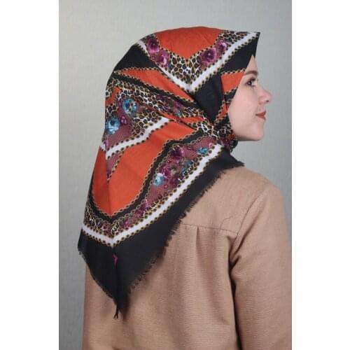 BONJELA PATTERNED COTON SCARF-DESEN-64-RENK-03