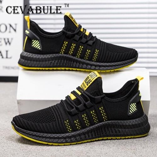 CEVABULE 2021 Summer New Shoes Mens Sports Shoes Woven Breathable Fashion Casual Shoes Soft Sole Shoes ZC