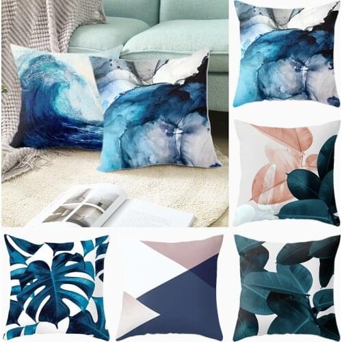 Geometric Pillow Covers Nordic Style Throw Pillow Case Decor Watercolor Painting Pillowslip Bedroom Home Decor Pillowcase