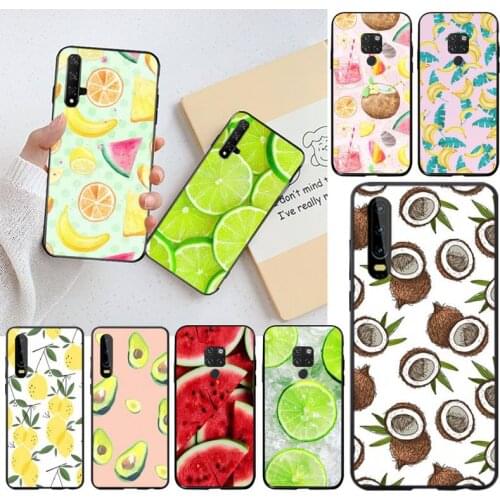 Summer Fruit Pineapple Watermelon Lemon Phone Case cover Shell for Huawei P40 P30 P20 lite Pro Mate 20 Pro P Smart 2019 prime
