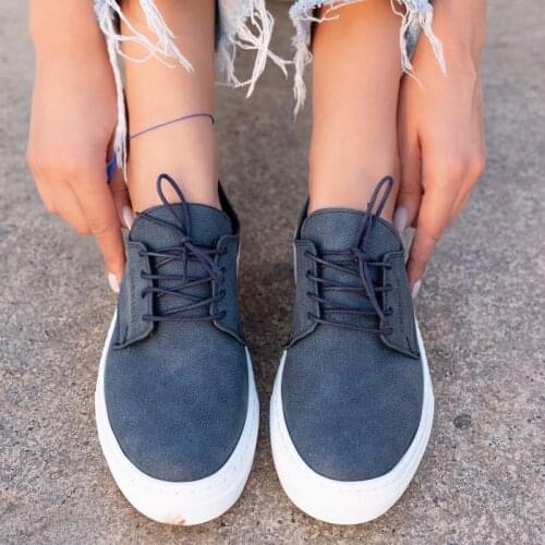 Chekich Womens Shoes Navy Blue Faux Leather Lace-Up Spring & Summer Seasons Sneakers Casual Vulcanized Material New Fashion Wedding Ultramarine Footwear Lightweight Air Walking High Outsole Breathable CH005 Women V5
