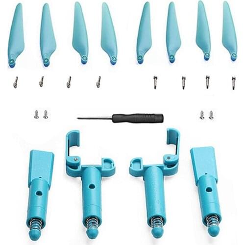 Hubsan H117S Zino H117S Zino Pro RC Quadcopter 4PCS Landing Gear Propeller Set Blue