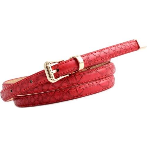 Flying Art Fashion all-match Snake Print Pin Buckle thin Belt Womens Thin Belt decoration dress denim Casual Pants Ladies