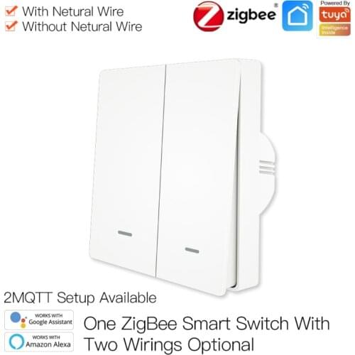 Hot sell Tuya Smart Light Switch Zigbee with Power-off Status Memory Timing function Work With Smart Life Alexa z2m 2MQTT yandex