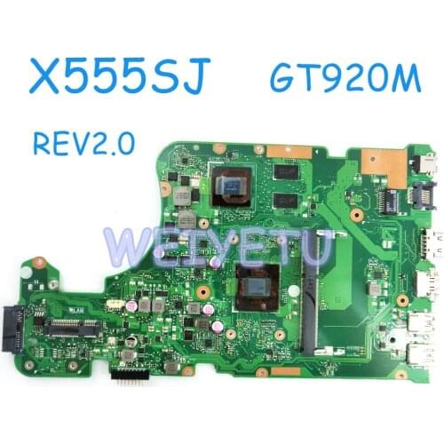 X555SJ MB_0M N3050/N3150CPU GT920M/2G laptop motherboard for ASUS X555 X555S X555SJ A555S A555SJ mainboard laptop Motherboard