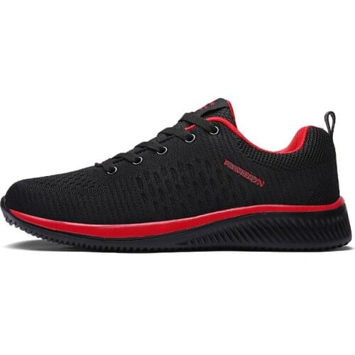 Plus Size Vulcanize Shoes Men Mesh Casual Shoes Lac-up Men Sneakers Breathable Running Sneakers Tenis Feminino Zapatos