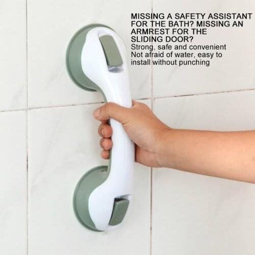 Anti Slip Sucker Handle Toilet Non-slip Handrail For Elderly Safety Bathroom Water Absorbent Gripper Rod Safety Vacuum Support